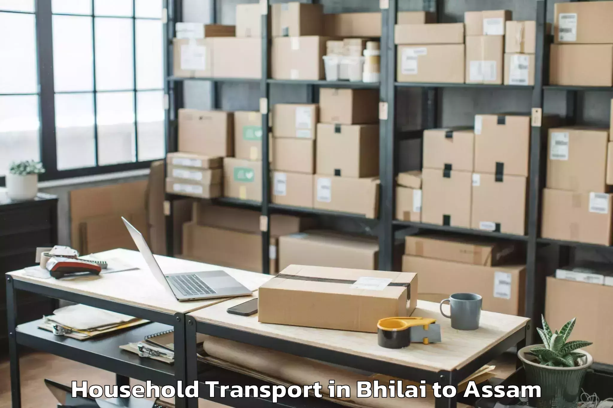 Trusted Bhilai to Dhekiajuli Household Transport